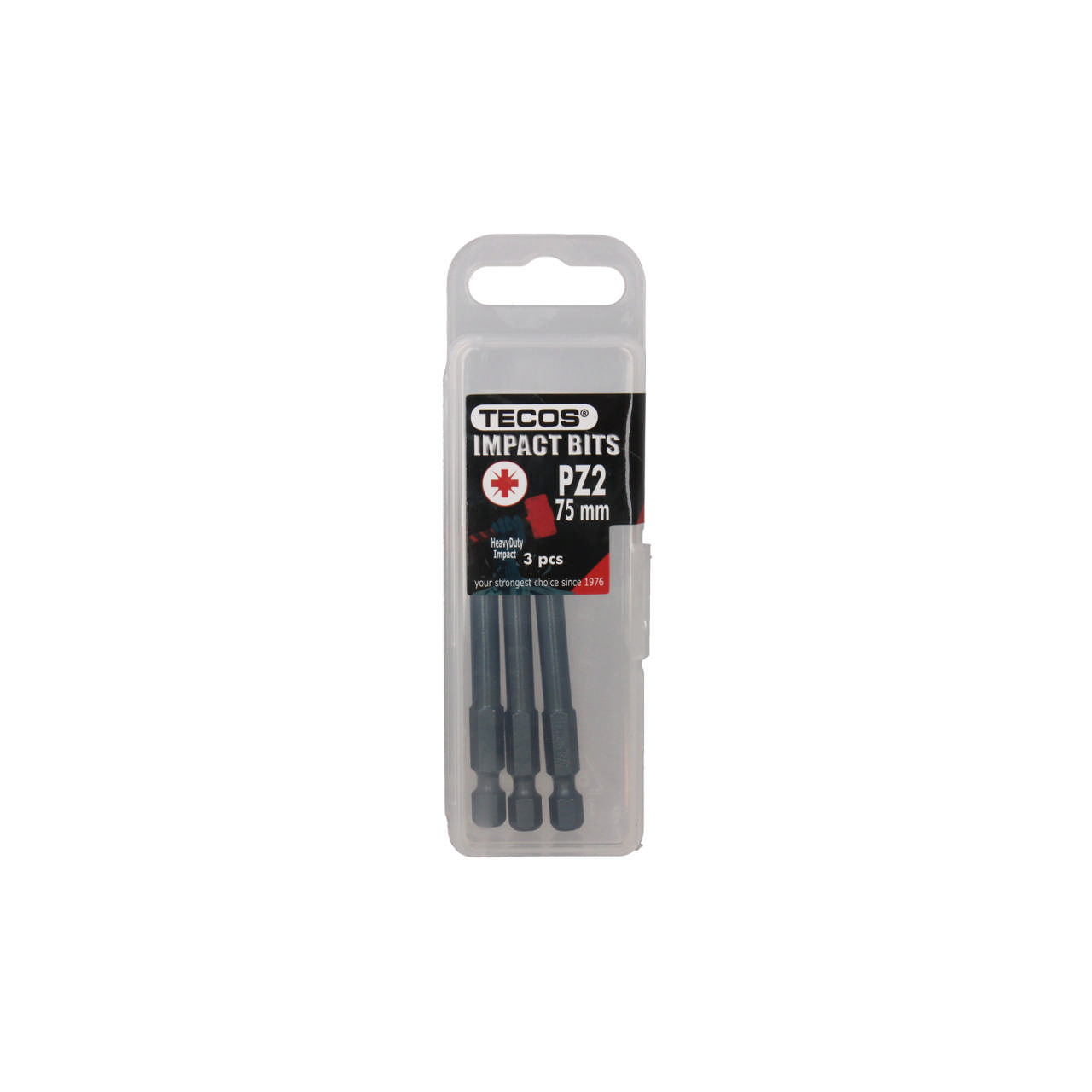 PZ Bits, PZ2 × 75 mm × 1/4