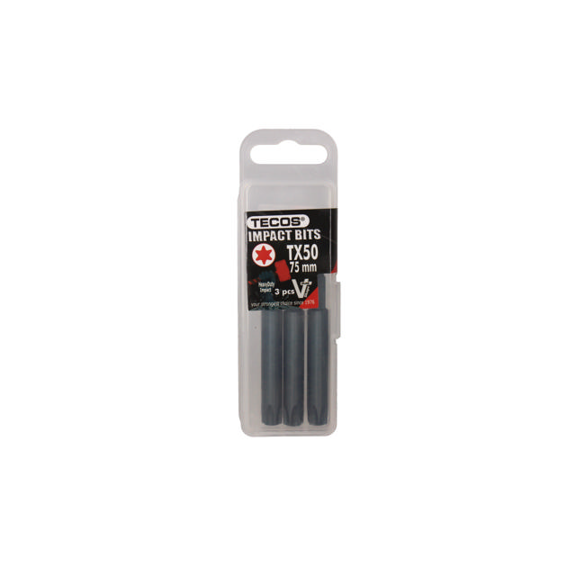 Torx kärki, TX50 × 75 mm - 3 kpl.