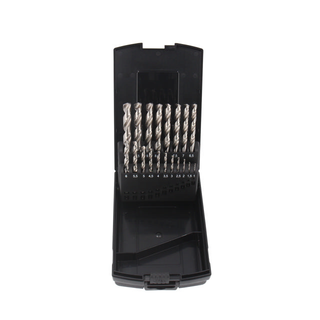 HSS Pro Bright - metalliporasarja, 19 kpl: 1 - 10 mm