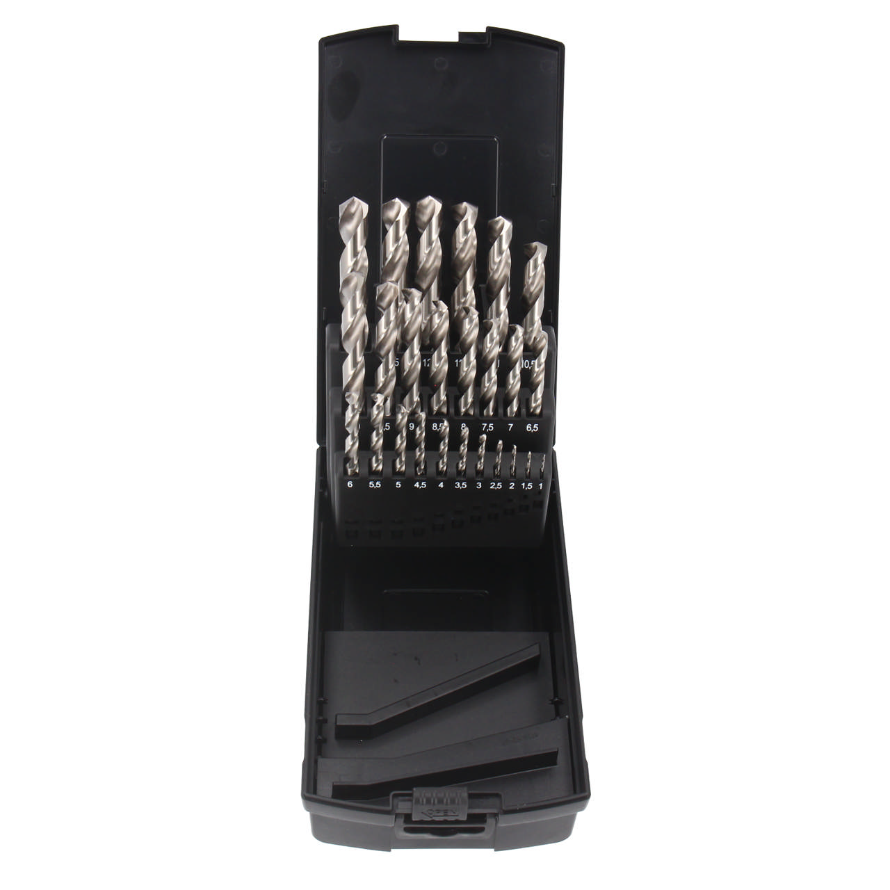 HSS Pro Bright metallborrset, 25 delar: 1 - 13 mm