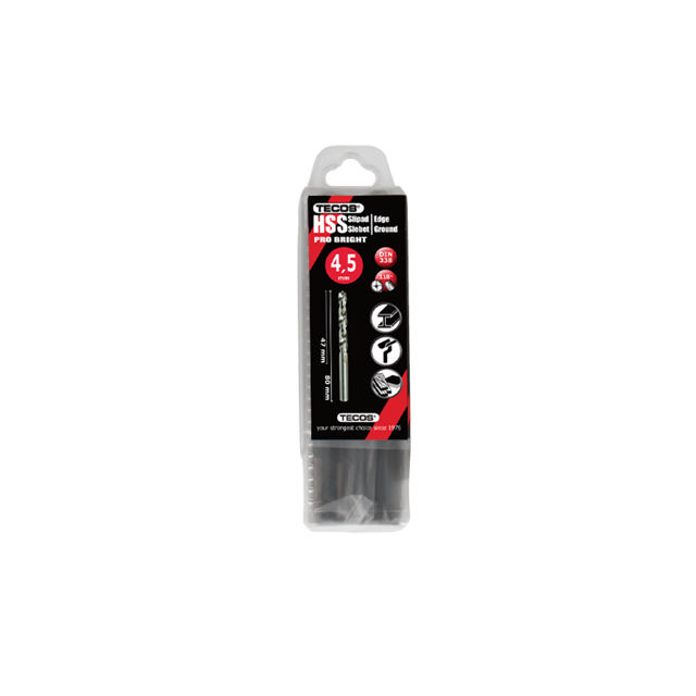 HSS pora Pro Bright, 4,5 x 80 mm, 10 kpl.