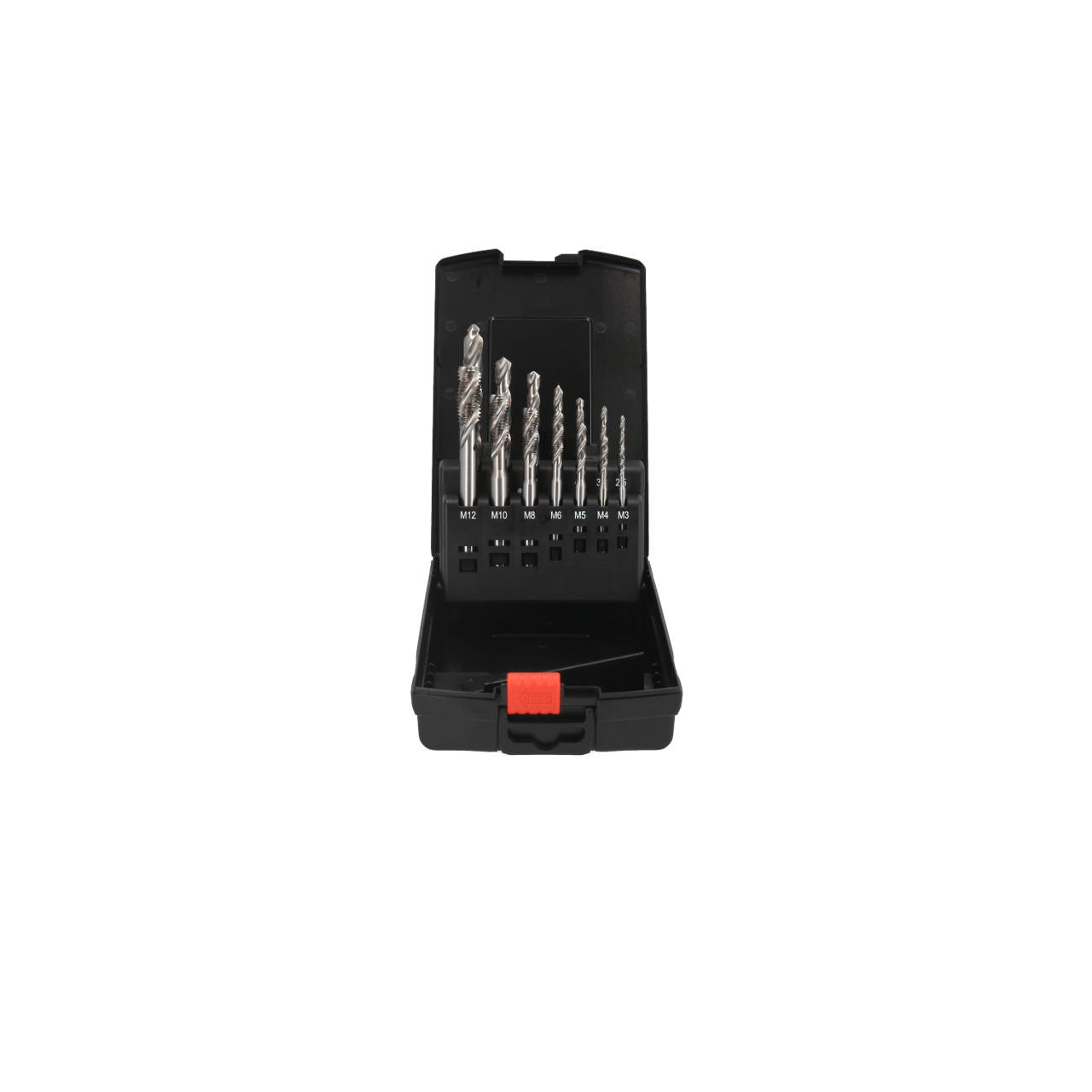 Spiral gjengetapp HSS + Borsett 14 Deler, M3-M12