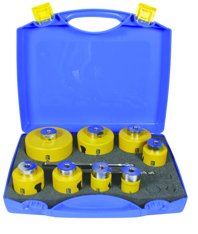 Reikäsahasarja Rakentaja MP: 35 - 105 mm, 10 osaa