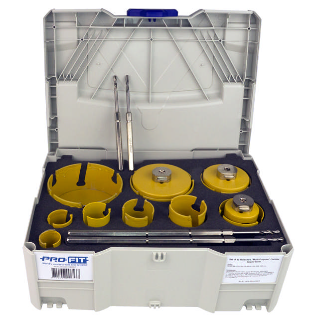 Reikäsahasarja MP Rakennus 35 - 133 mm, 15 osaa