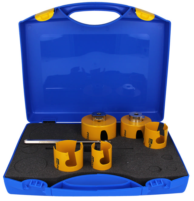 Reikäsahasarja MP 41 - 83 mm, 6 osaa