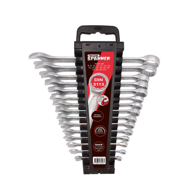 TCW824 Ringgaffelnøglesæt - 16 dele, mm