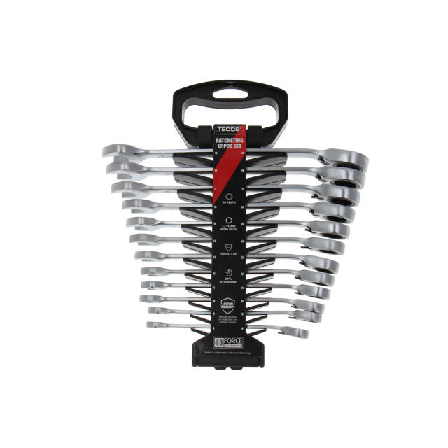 TGW819 Ringskraldenøglesæt 12 dele i mm