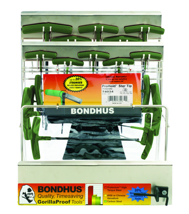 T-kahvan Display Torx Star Tools