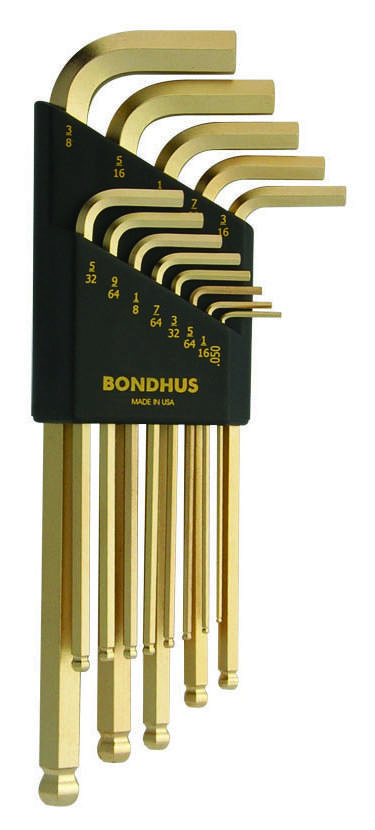 BLX13G Insexnyckel guld 13 delar