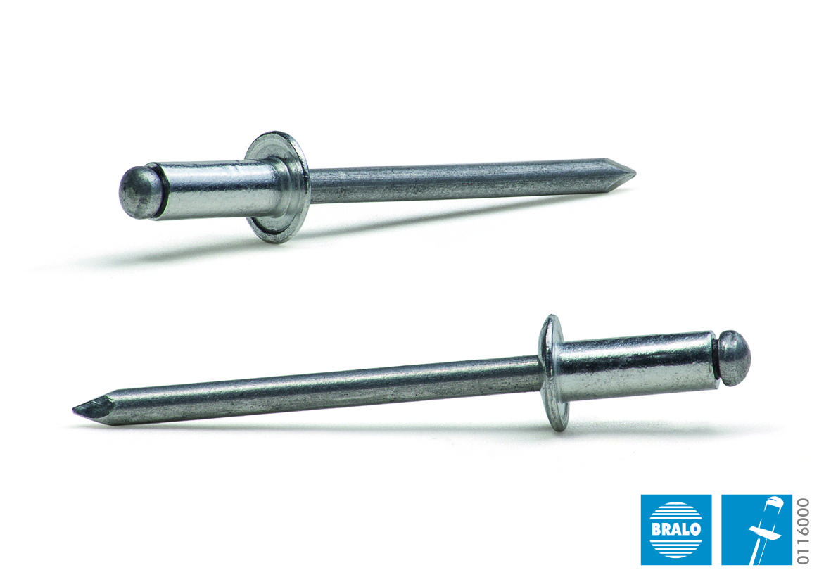 Blindnitte 4,0 x 6 mm Alu/Alu, 500 stk.