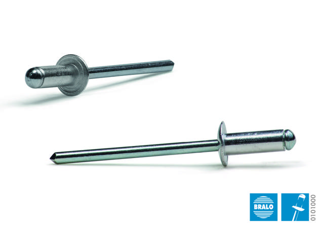 Blindnitte 3,2 x 8 mm Alu/Stål, 500 stk.