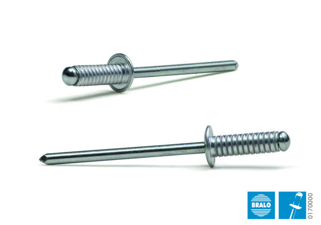 Vetoniitti 4,0 x 8 mm Alu/Teräs, 500 kpl.