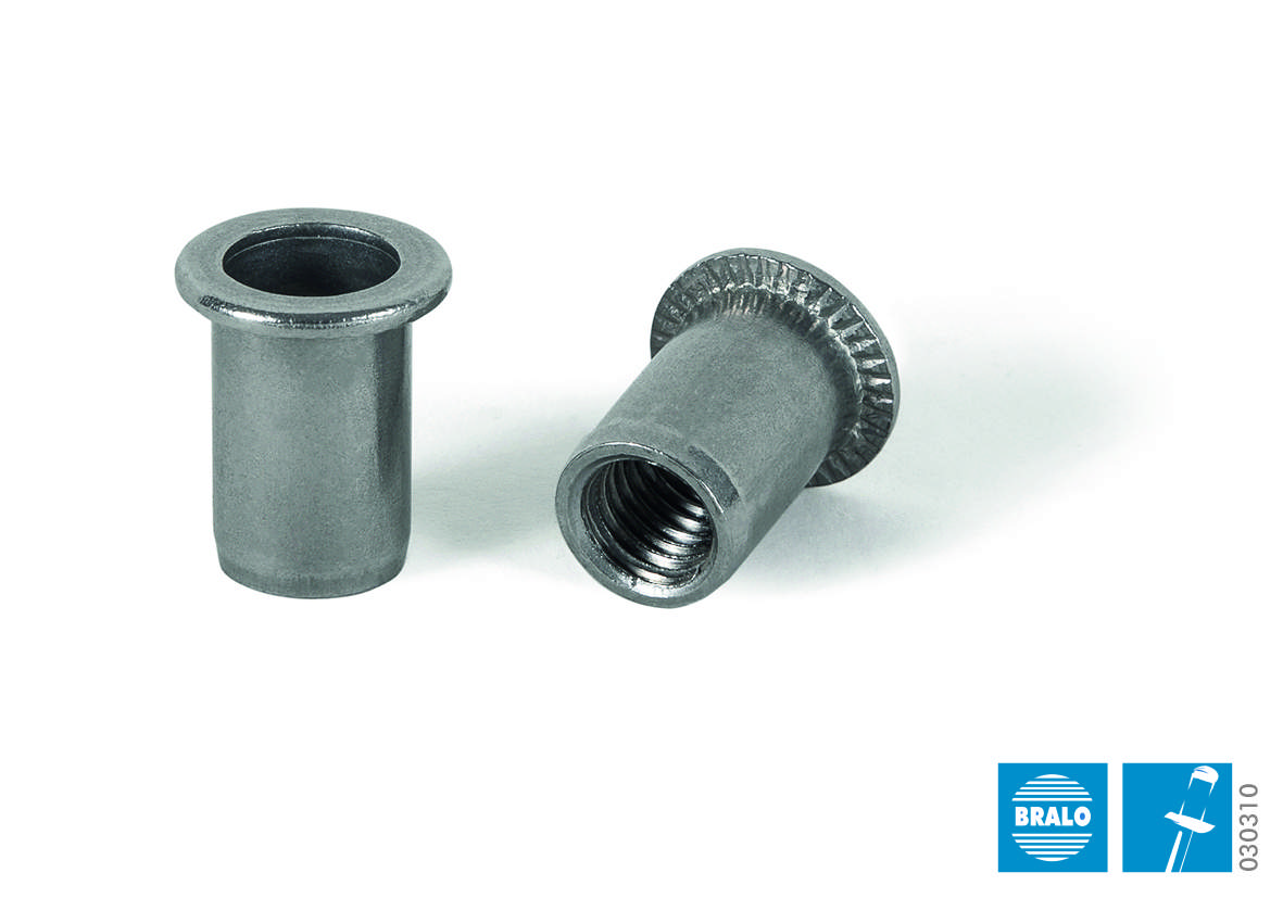 Kierteitetyt niitit M6 x 14,5 mm A2, 250 kpl.