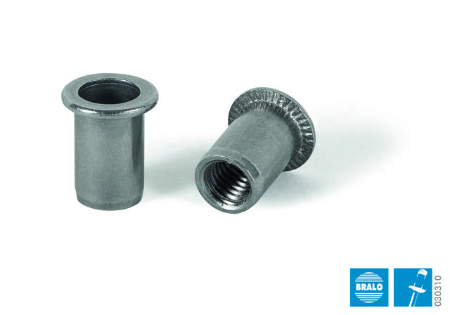 Kierteitetyt niitit M6 x 14,5 mm A2, 250 kpl.