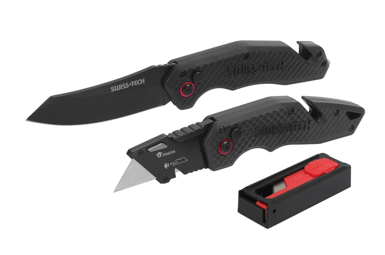 Veitsisetti: Taittoteräveitsi ja apuveitsi