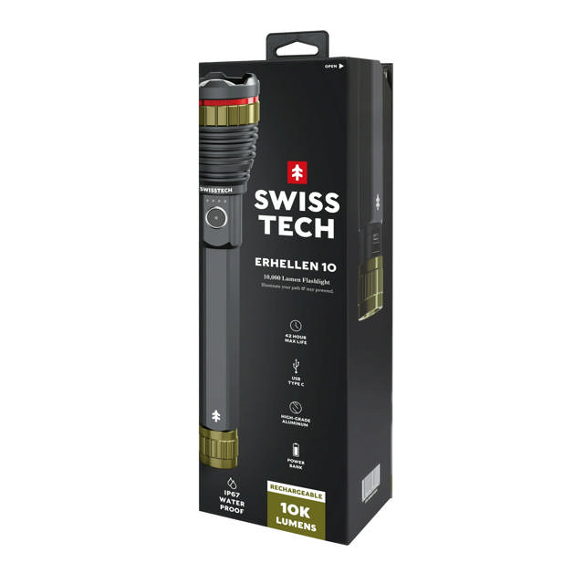 Erhellen 10, 10000 lumenin LED-taskulamppu