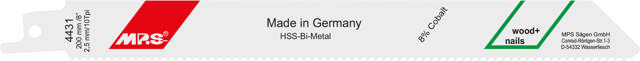 Puukkosahanterä 4431 - 100 kpl, 200 mm Bimetalli 10 tpi