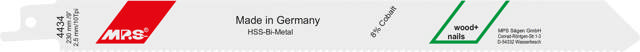 Puukkosahanterä 4434 - 5 kpl, 230 mm Bimetalli 10 tpi