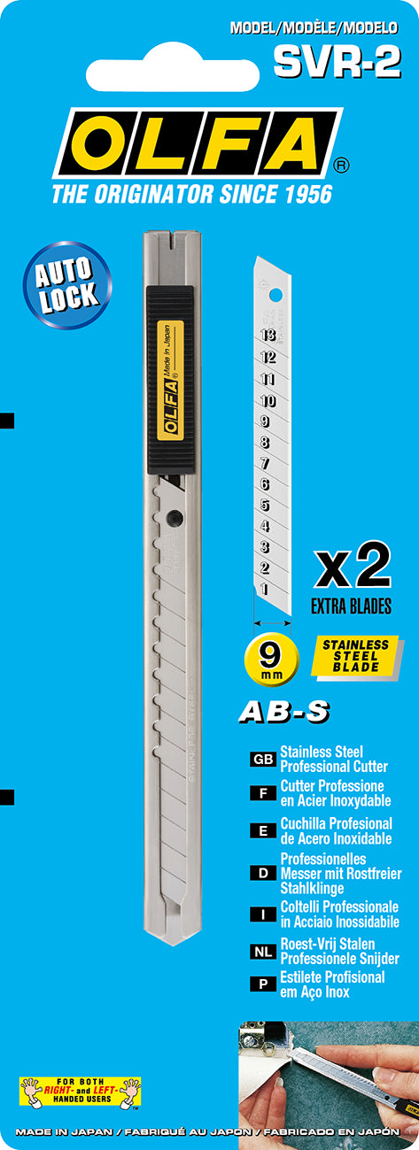 SVR-2 Katkoteräveitsi 9 mm autolås