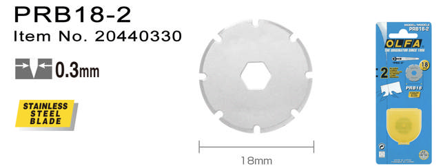 PRB18-2 Knivblade 18 mm