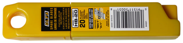 HB-20 Katkoteräveitsiblad 25 mm