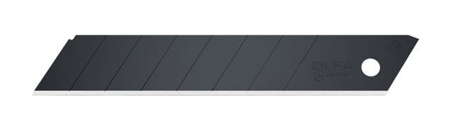 LBB-50 katkoteräveitsi  18 mm 50-pak musta