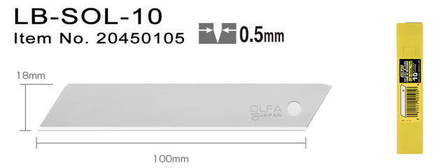 LB-SOL-10 Veitsenterät 18 mm Kiinteät