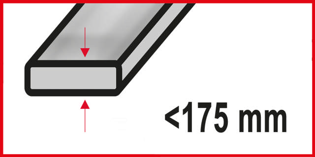 Puukkosahanterä 4084 - 2 kpl, 230 mm HM grit50 tpi