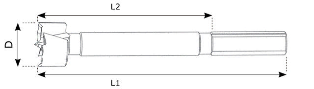 Oksapora aaltoterällä 26 x 90 mm