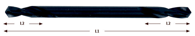 HSS-G nittipora 3,0 × 46 mm - 3 kpl.