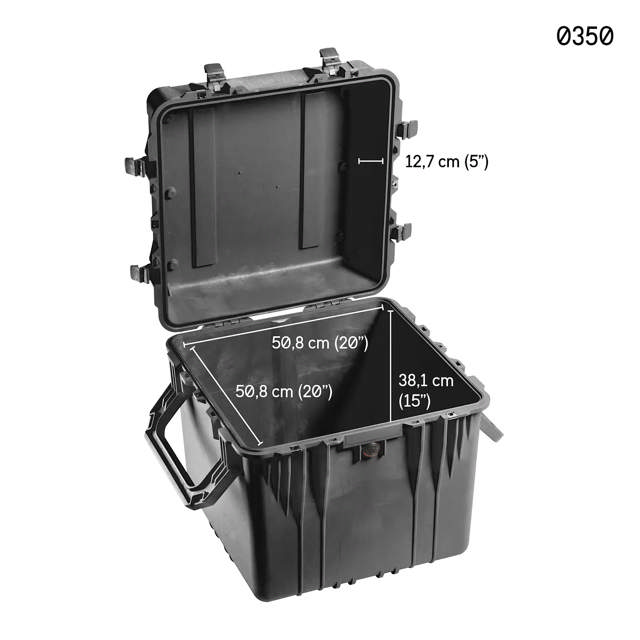 0350 Peli™ Cube Case ilman vaahtoa
