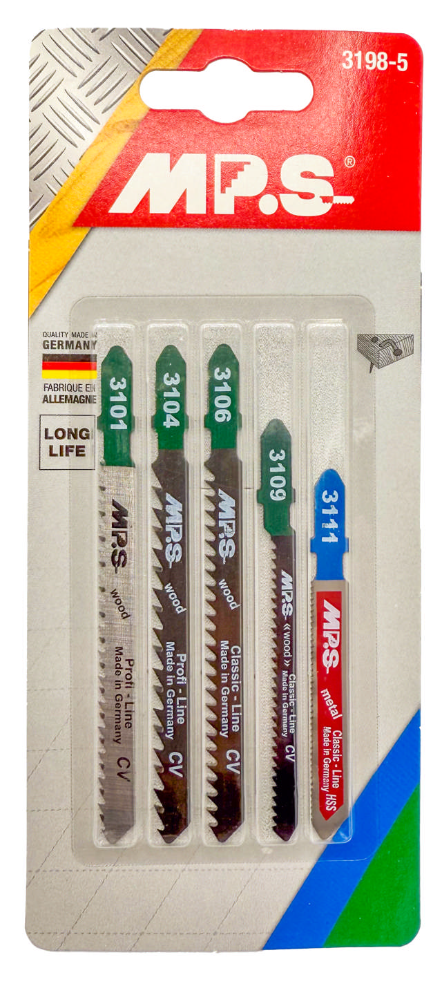 Pistosahanterä 5-osainen sarja