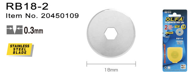 RB18-2 Rullaleikkuri 18 mm